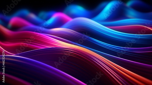 Colorful glowing background with lines