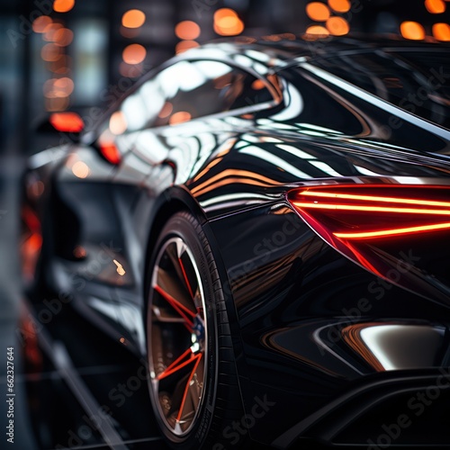 Abstract metal background.Decorative element of a futuristic car model.  © Margo_Alexa