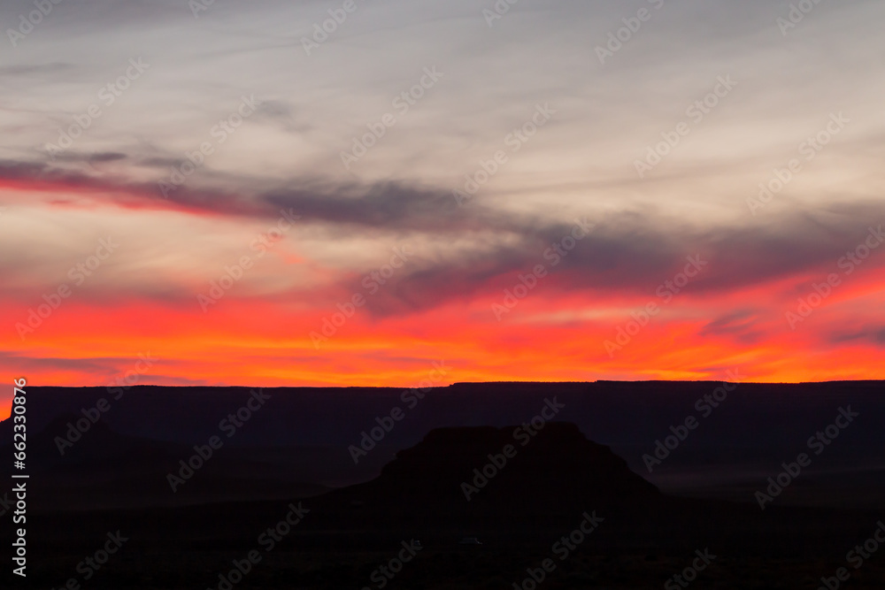 Colorful Southern Utah Desert Sunset