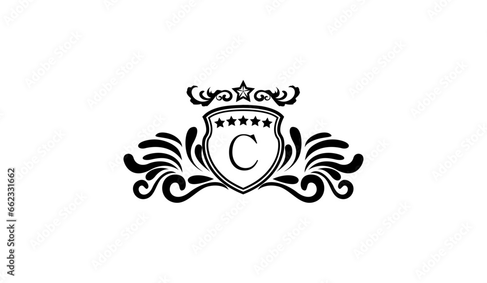 Luxury Retro Elegant Logo C Luxury Retro Elegant Logo C