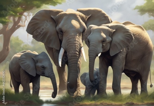 elephants in the wild © Shubham