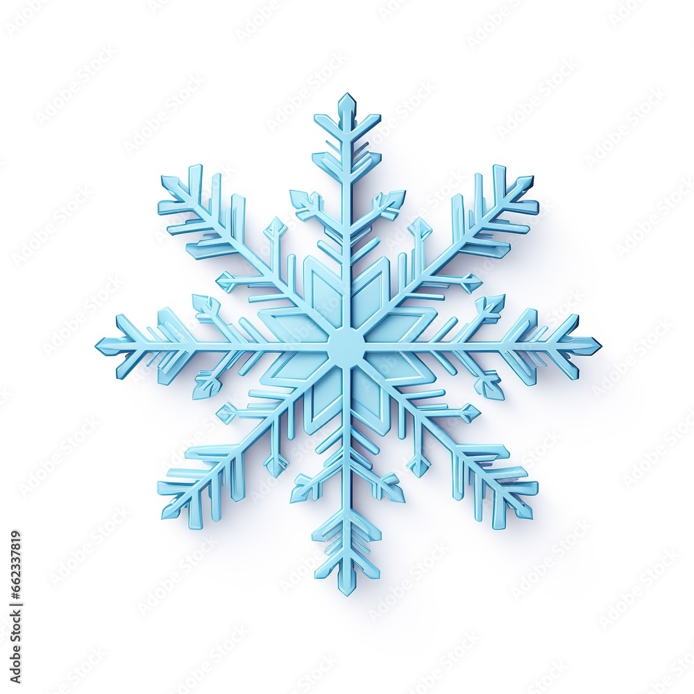 Snowflake isolated on white background. . Snowflake isolated on white background. .