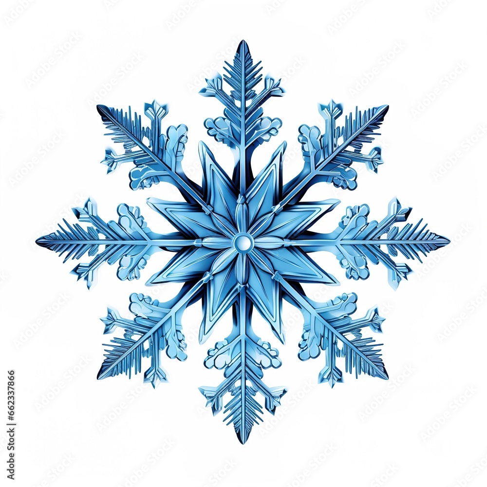 Snowflake isolated on white background. . Snowflake isolated on white background. .