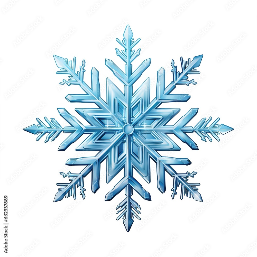 Snowflake isolated on white background. . Snowflake isolated on white background. .