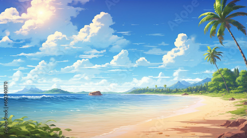 Background image of a quiet seaside atmosphere.
