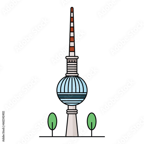 World famous building for Tv Tower Berlin
