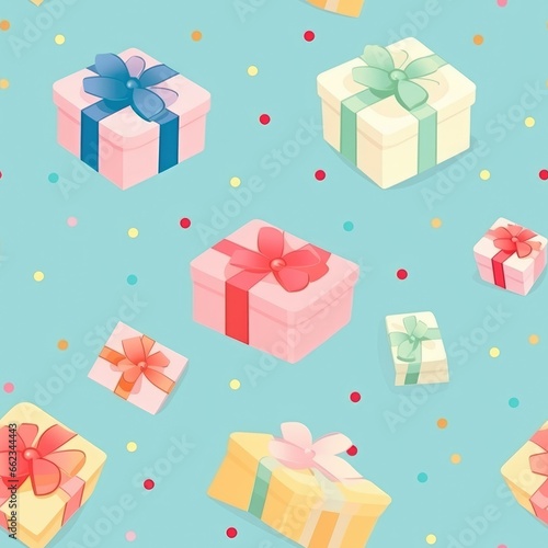"Subdued Gift-Giving: Minimalist Present Pattern" Generativ ai.