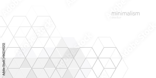 White background from cubes and lines. Linear geometric drawing. Abstraction,Vector illustration.