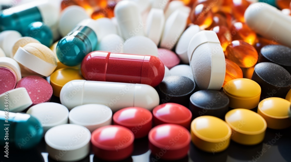 A set of Pills. Medication, pharmaceuticals, tablets, capsules, prescription drugs A set of Pills. Medication, pharmaceuticals, tablets, capsules, prescription drugs