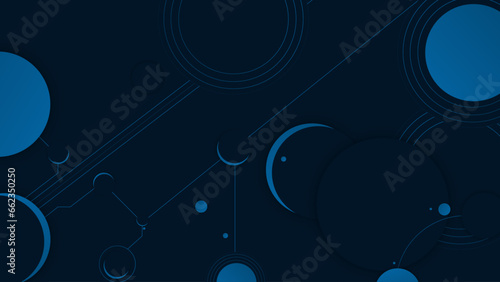 abstract blue cyber graphic background, decoration wallpaper