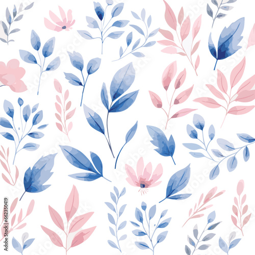 Watercolor Florals rose for Graphic Design, floral background