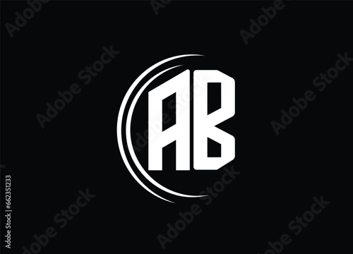 AB letter logo design and monogram logo