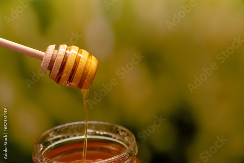 honey in a jar