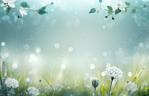 Modern abstract natur spring background  low opacity  with empty copy space