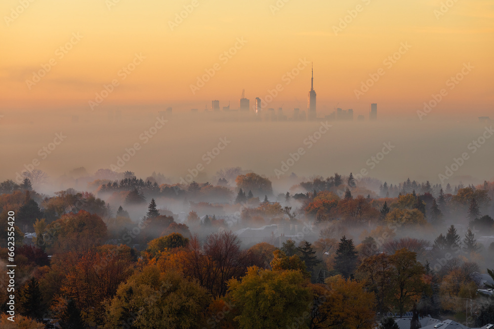 Toronto Skyline Fall Colours 2