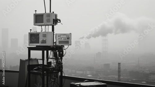A Breach in the Air: Urban Pollution Alert. Generated AI