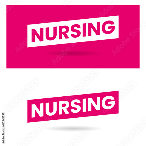 Nursing medical help healthcare icon label design vector