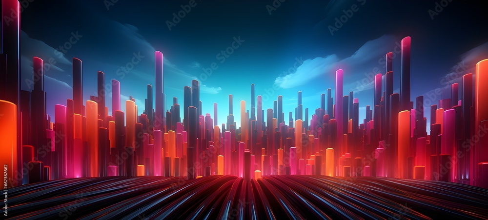 Colorful 3d stripe background Colorful 3d stripe background