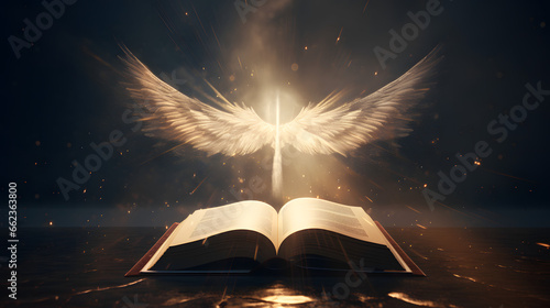 Encontro Celestial: Anjo Guardião e a Bíblia Sagrada photo