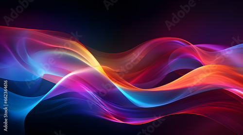 abstract background with colorful waves