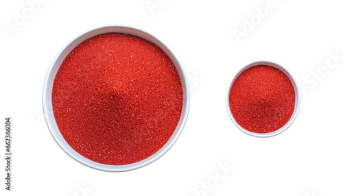 red spice isolated on transparent background cutout