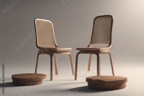 3d rendering of a modern wood chair isolated on a dark background 3d rendering of a modern wood chair isolated on a dark background 3d rendering of a wooden chair with a wooden background