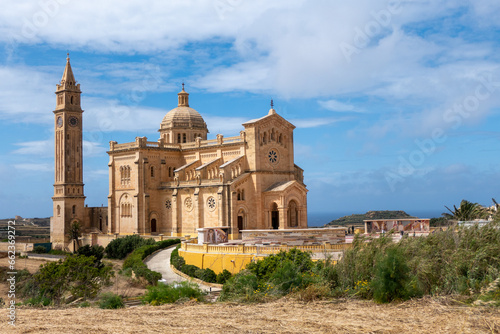 Gozo, Malta, May 3, 2023. The Ta' Pinu National Shrine is a Catholic religious building located in Għarb on the island of Gozo. It is a Maltese Marian pilgrimage site.