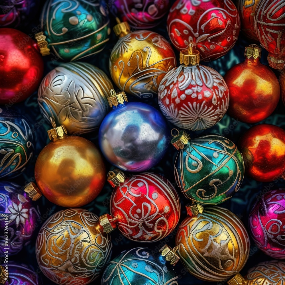 christmas balls background