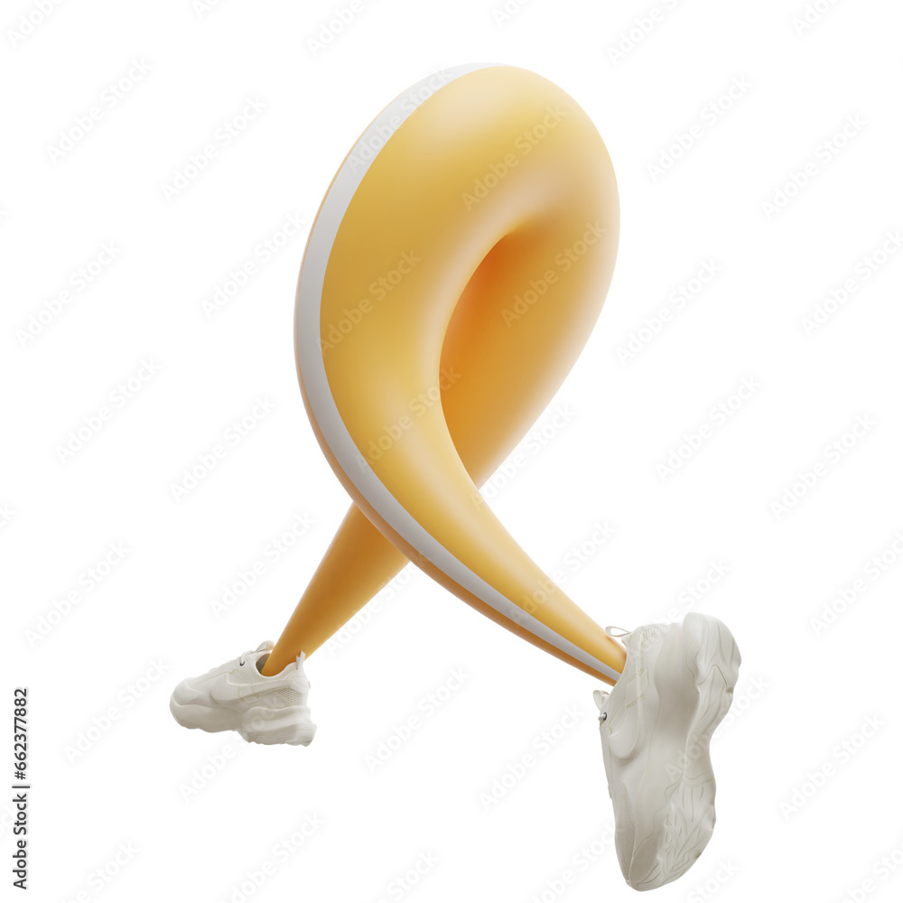 Cartoon character running legs. Jogging athletes wearing colorful sportive clothes and shoes. Sport illustration of marathon contestants. 3d render. Cartoon character running legs. Jogging athletes wearing colorful sportive clothes and shoes. Sport illustration of marathon contestants. 3d render.