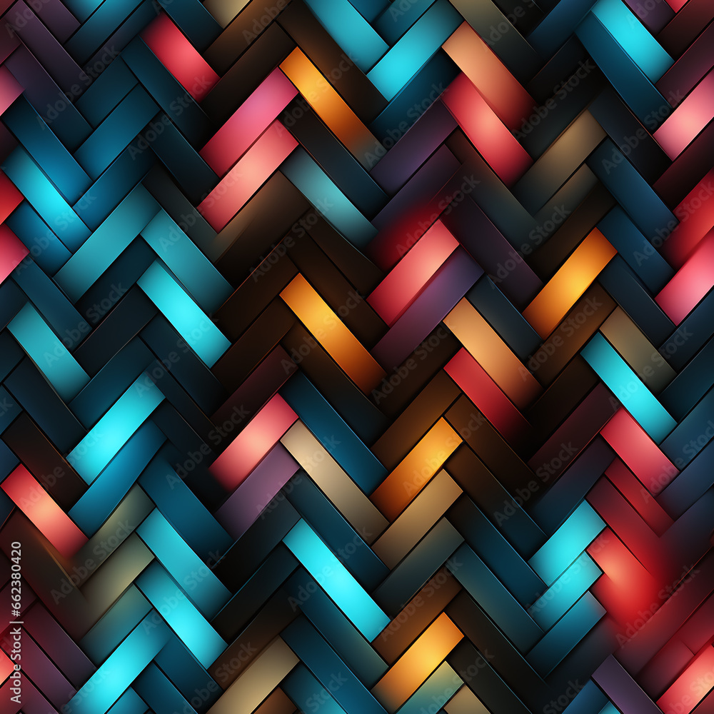 Herringbone Template Texture of Neon Lights(Tile) Herringbone Template Texture of Neon Lights(Tile)