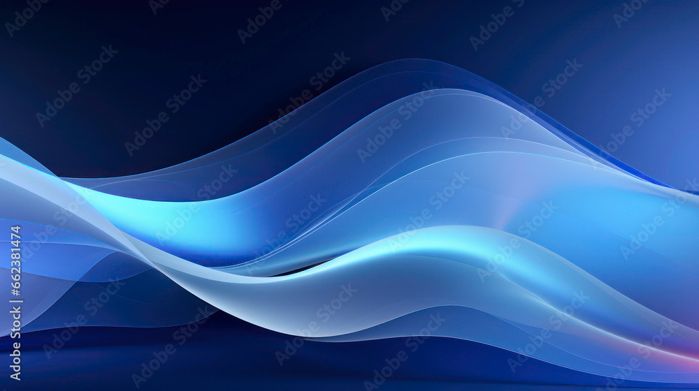 Illustration of an abstract blue background with flowing wavy lines Illustration of an abstract blue background with flowing wavy lines
