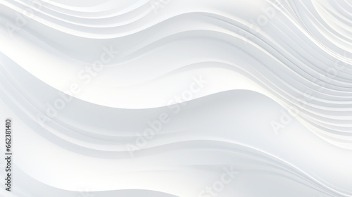 Illustration of abstract white background with wavy lines © allportall