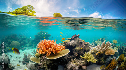Colorful marine life in underwater ecosystem © allportall