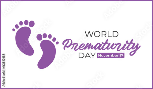 World Prematurity day is observed every year on November 17th, Prematurity Day Poster, November 17. Important day