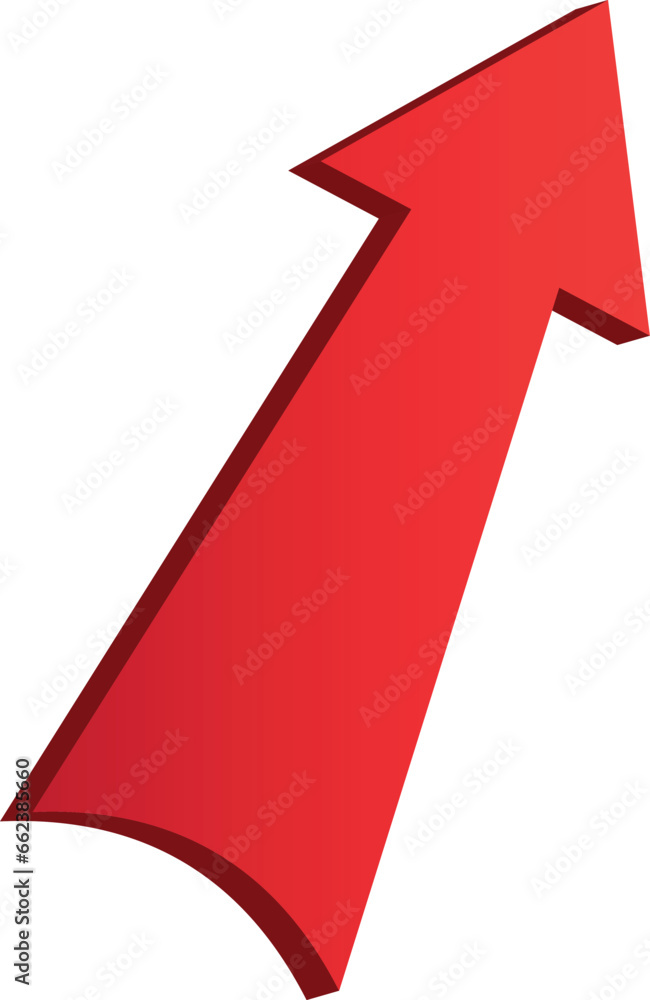 3D gradient shiney red arrow symbol. Arrow in shiney 3d arrow icons for app, web digital illustration design. Vector illustration 3D gradient shiney red arrow symbol. Arrow in shiney 3d arrow icons for app, web digital illustration design. Vector illustration