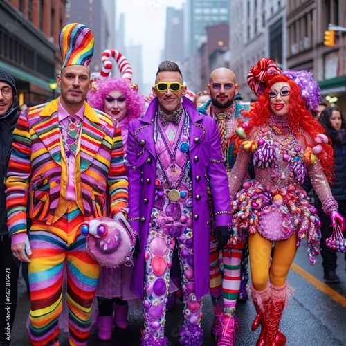 group of people in the city, LGBTQ+