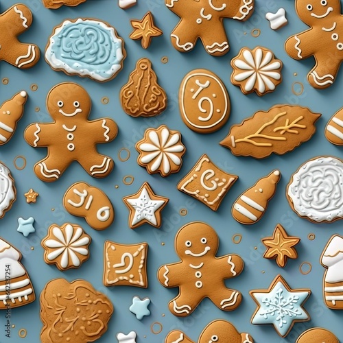 gingerbread cookies on table