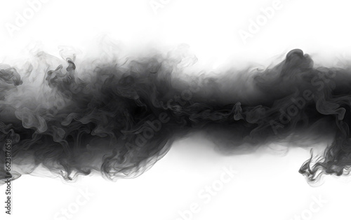Dark Steam Realistic Closeup of Steam on a Clear Surface or PNG Transparent Background.