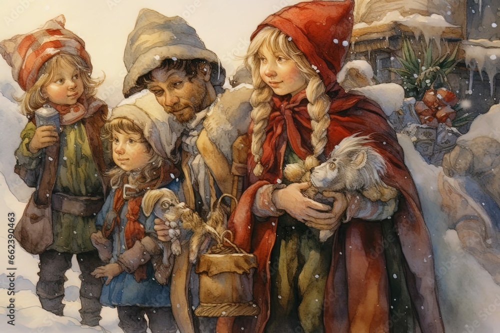 christmas nativity scene Stock Photo | Adobe Stock