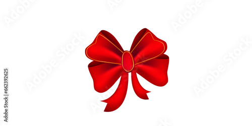 red bow isolated