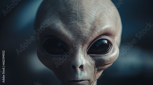 Enigma of the Cosmos: The Grey Alien Portrait
