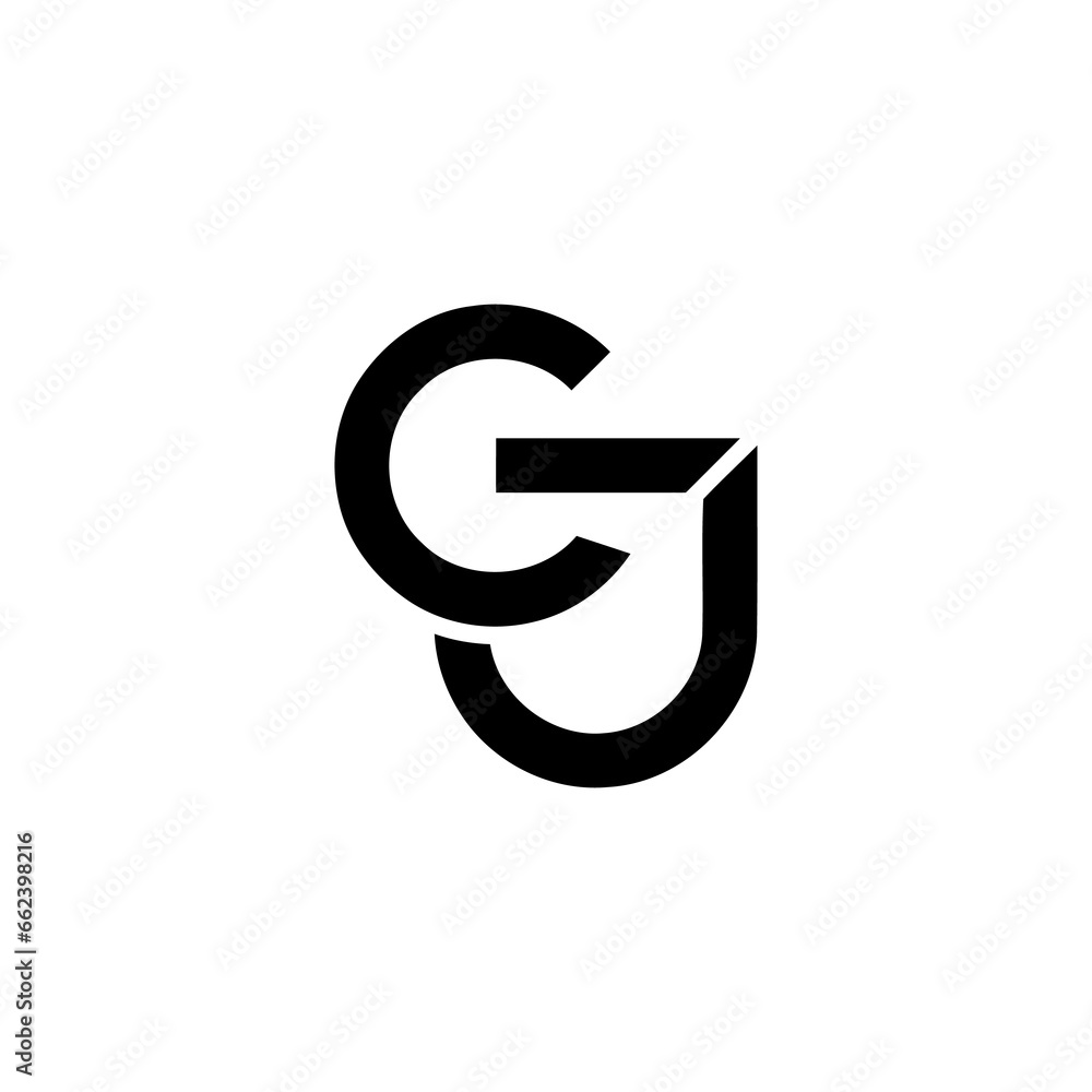 gj modern logo design gj modern logo design