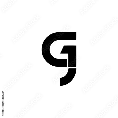 gj modern logo design 