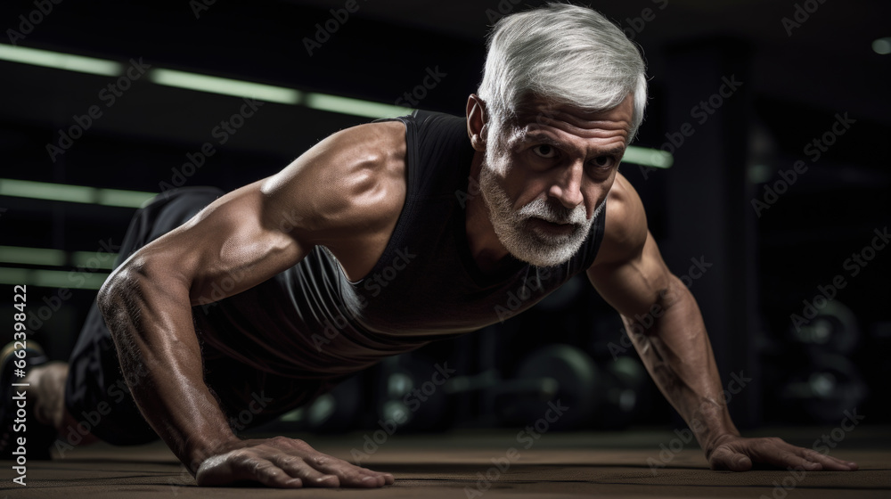 man exercising