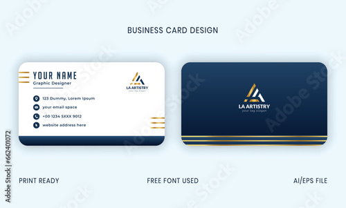 Simple Business Card Layout. Corporate business card. Minimal Business Card. Clean business card. Business Card Layout with Gray Stripes