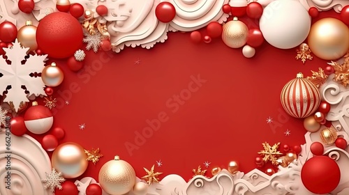 christmas decoration background, banner design