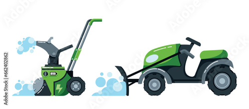 Snowplow Machines Are Heavy-duty Vehicles Equipped With Blades Or Rotary Attachments To Remove Snow And Ice From Roads