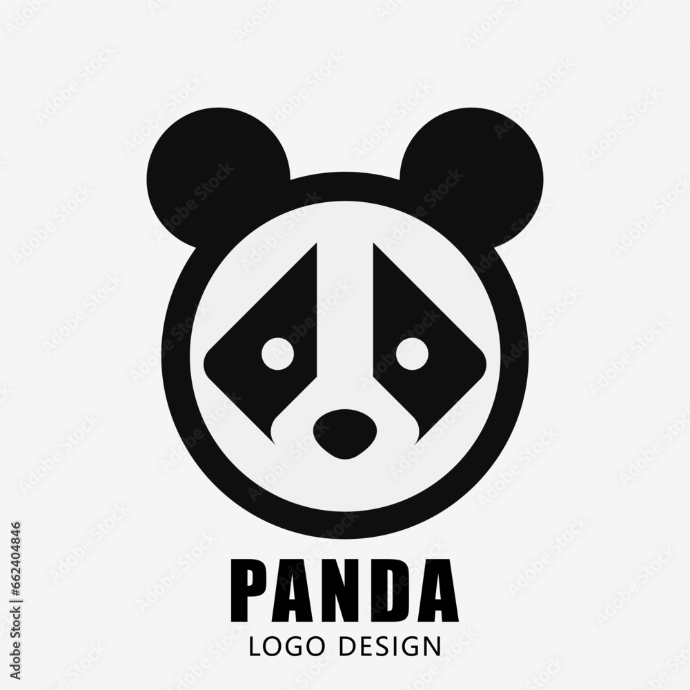 Fototapeta premium Panda logo design. Modern Design. Simple vector design