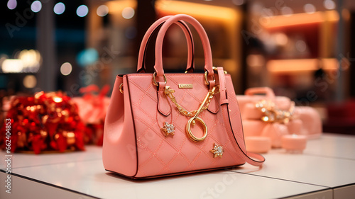 luxury fashion bag in the store