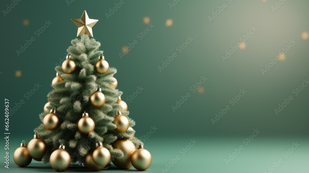 Christmas tree and copy space Christmas tree and copy space